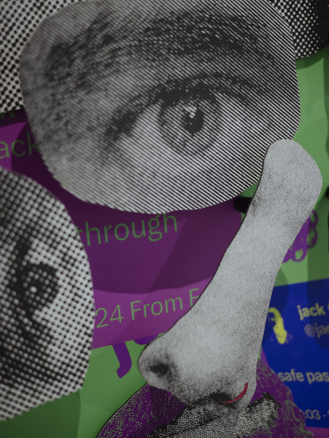 Coldie — “Unpermissioned Self” kinetic 3D collage at Eterno Gallery, Lisbon