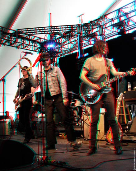 The Brian Jonestown Massacre at Coachella 2009, shot in stereoscopic 3D by Coldie.