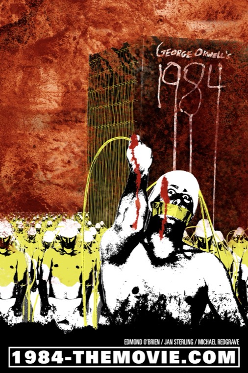 Film poster for George Orwell’s 1984, designed by Coldie at Cal Poly Pomona