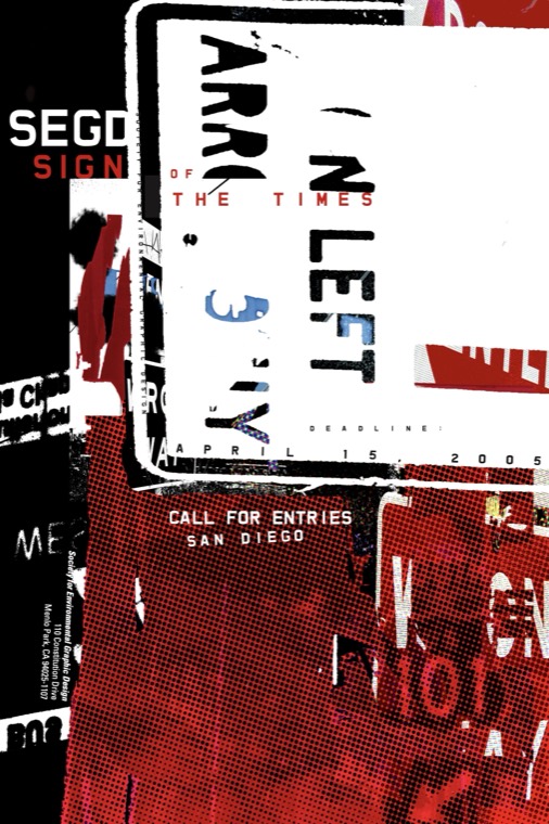 SEGD Sign of the Times call-for-entries poster