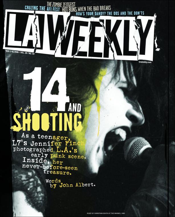 LA Weekly cover: 14 and Shooting, Jennifer Finch’s early punk photographs