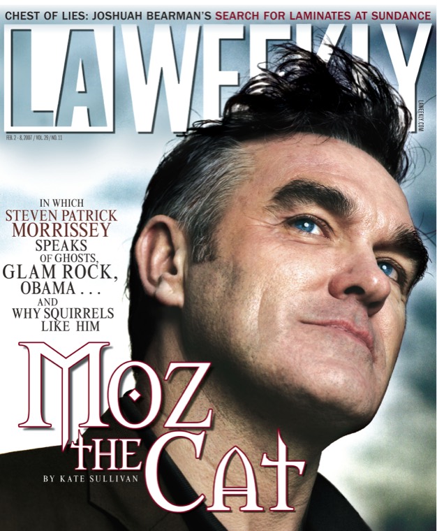 LA Weekly cover: Moz the Cat, Morrissey