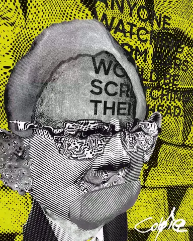 Warren Buffett — Decentral Eyes — Variant 05 — digital edition by Coldie (2020), Decentral Eyes series