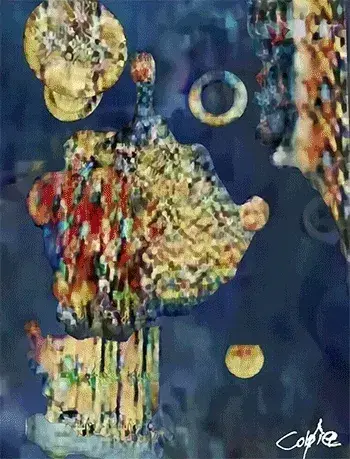 GANdinsky 3D - Deepened Impulse 1/1 — 1/1 digital artwork by Coldie (2019), GANdinsky series