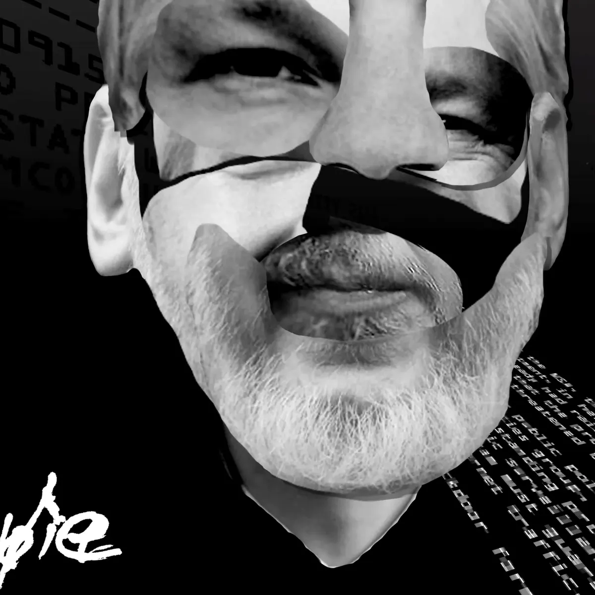 Julian Assange — Decentral Eyes — digital edition by Coldie (2020)