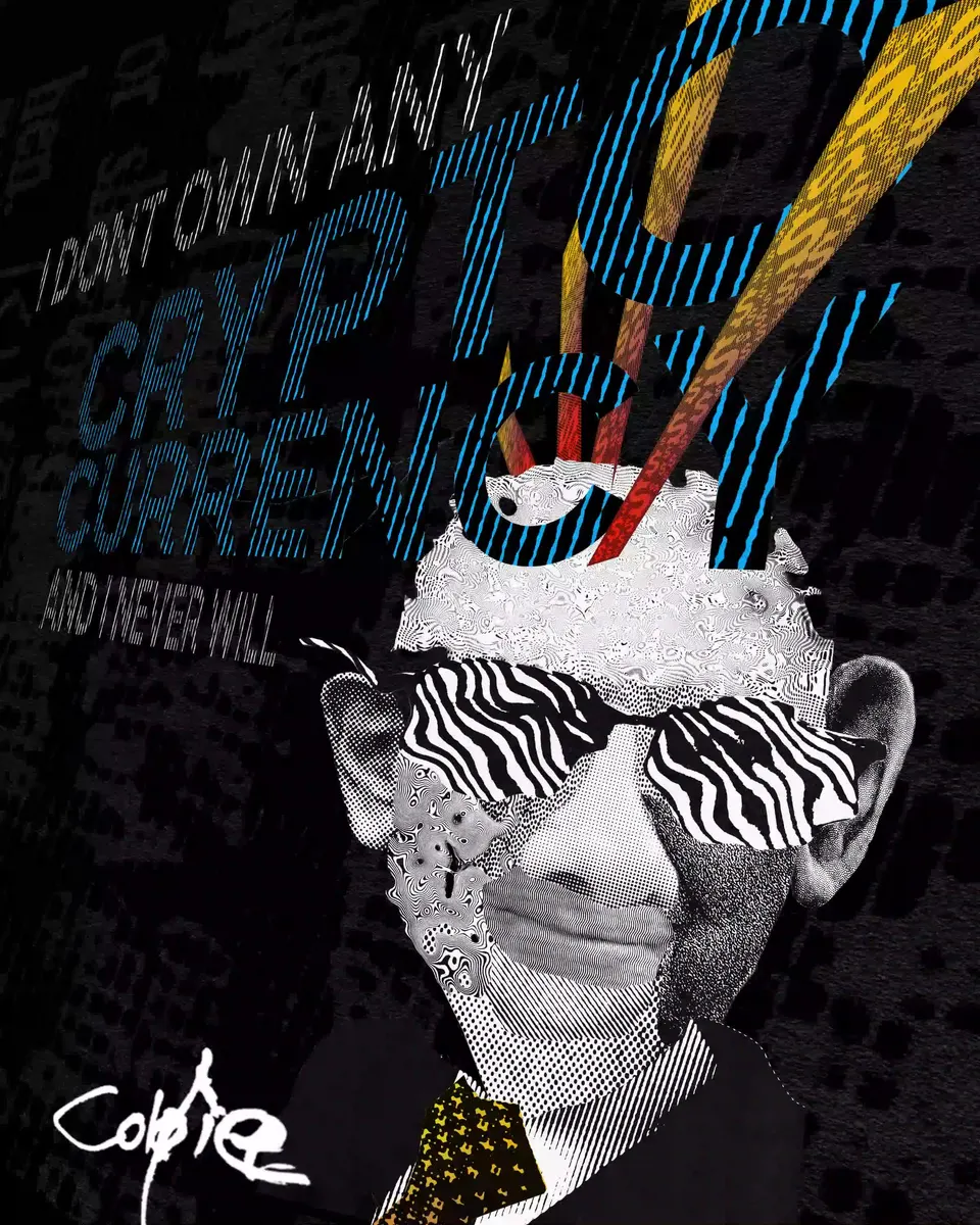 Warren Buffett — Decentral Eyes — Variant 06 — digital edition by Coldie (2020)
