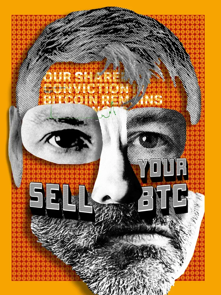 Michael Saylor - Not One Satoshi - Decentral Eyes 1/1 — 1/1 digital artwork by Coldie (2026)
