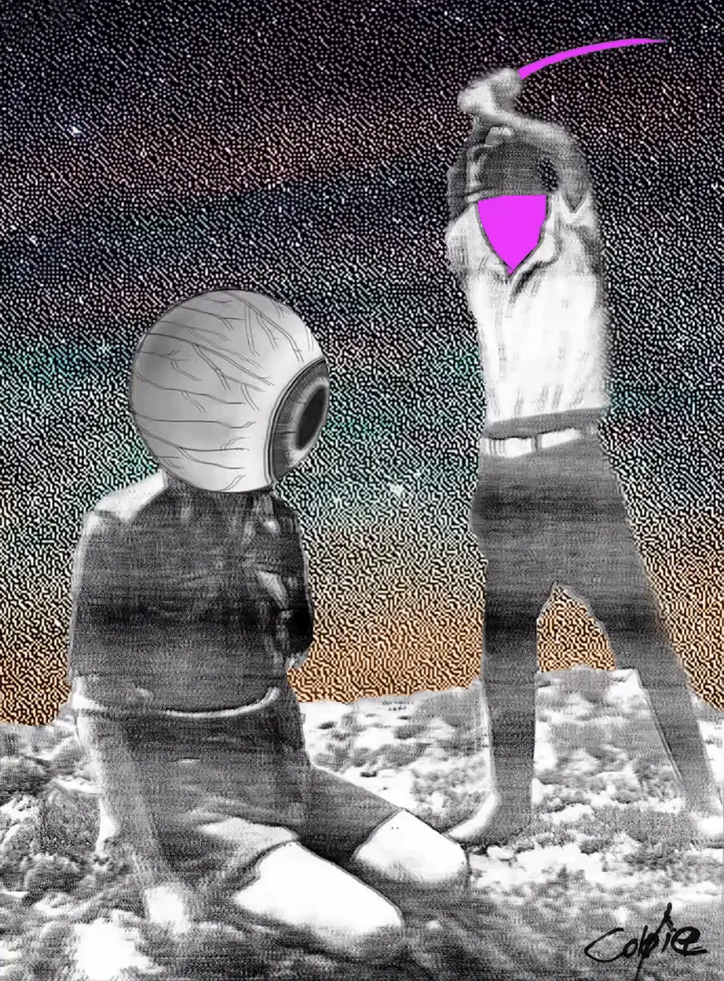 Heads Will Roll — 1/1 digital artwork by Coldie (2019)