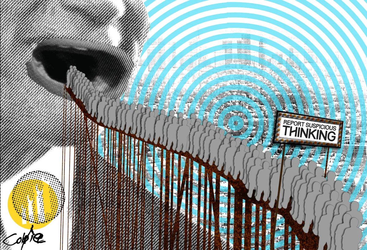 Report Suspicious Thinking — 1/1 digital artwork by Coldie (2019)