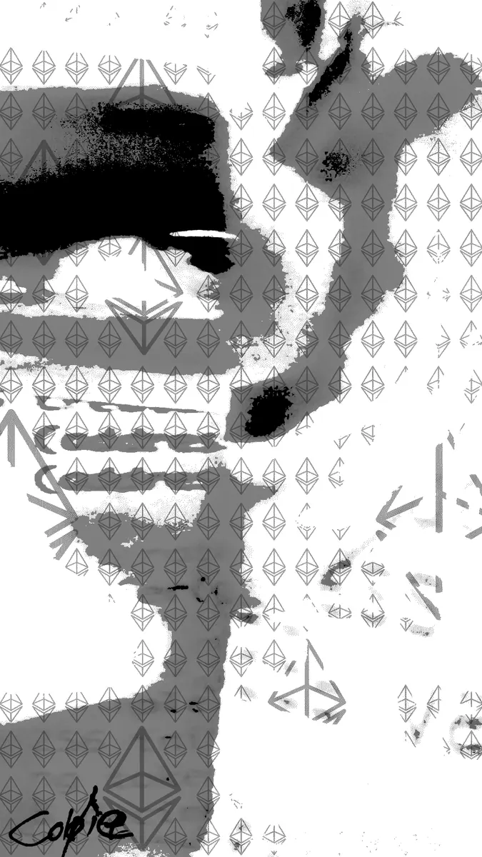 Vitalik Buterin - Decentral Eyes - Variant 05 — 1/1 digital artwork by Coldie (2019)