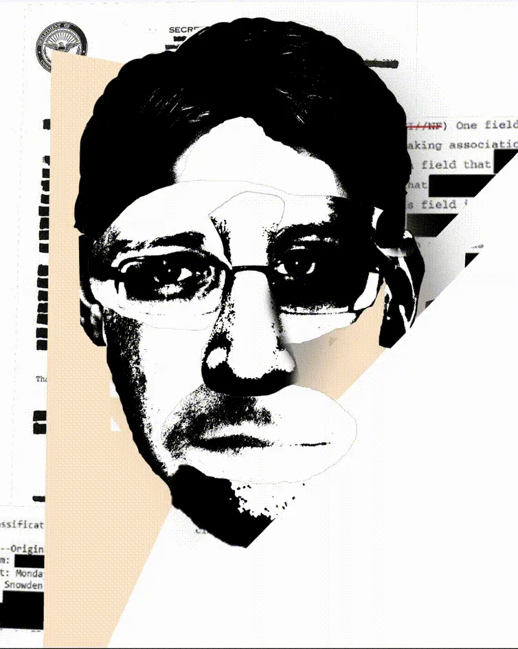 Edward Snowden - Variant 02 - Decentral Eyes — 1/1 digital artwork by Coldie (2019)