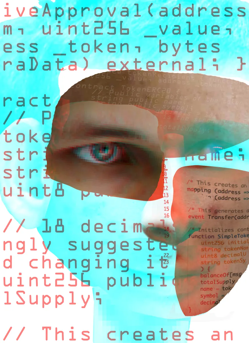 Decentral Eyes - Vitalik Buterin - Variant 01 — 1/1 digital artwork by Coldie (2018)