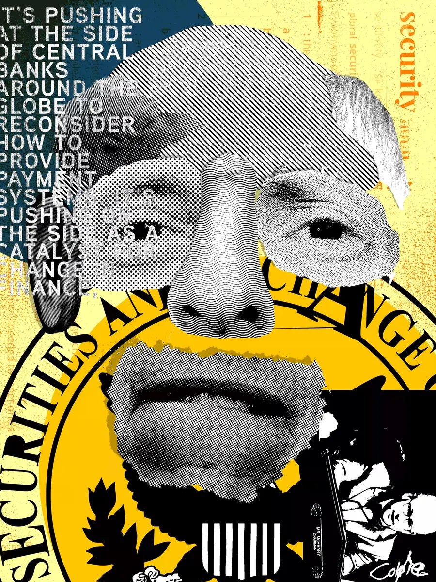 Gary Gensler - Decentral Eyes - Variant 01 — 1/1 digital artwork by Coldie (2023)