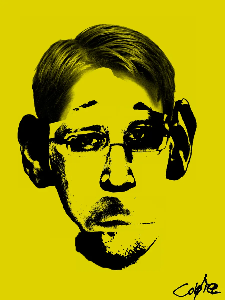 Edward Snowden - Variant 04 - Decentral Eyes — 1/1 digital artwork by Coldie (2020)