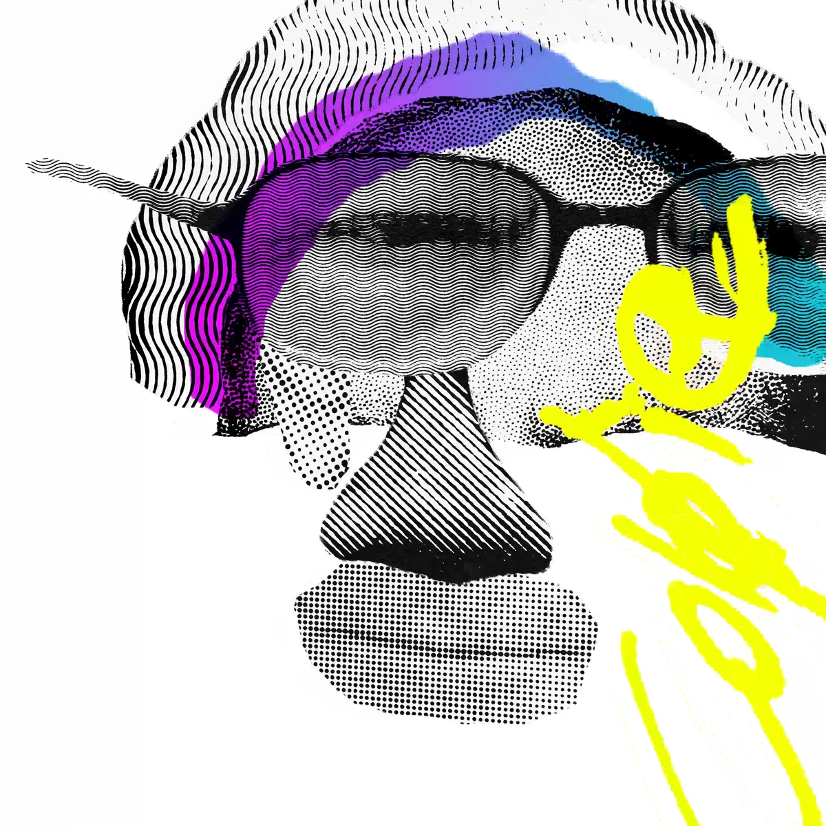 Warren Buffett - Decentral Eyes - Variant 08 — 1/1 digital artwork by Coldie (2021)