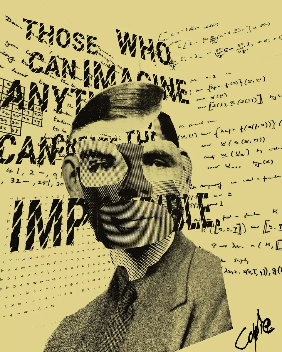 Alan Turing - Decentral Eyes - Variant 01 — 1/1 digital artwork by Coldie (2021)