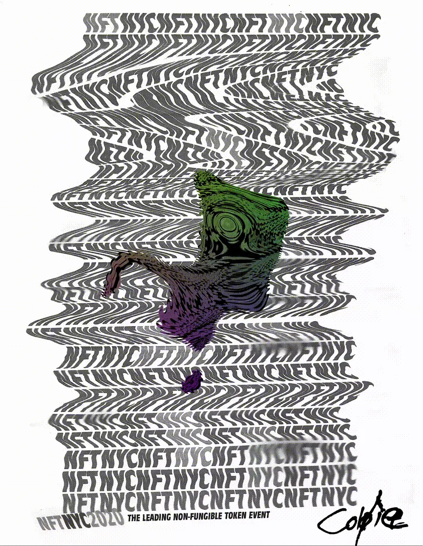 NFToner - NFT NYC 2020 — 1/1 digital artwork by Coldie (2020)