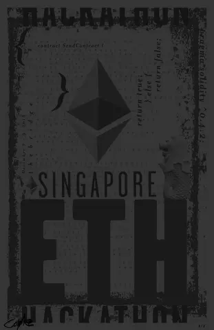 ETH Singapore Hackathon 2018 - 04 — 1/1 digital artwork by Coldie (2018), ETHSingapore 2018 series