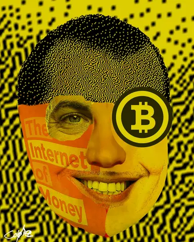 Andreas Antonopoulos - Decentral Eyes - Variant 01 — 1/1 digital artwork by Coldie (2019), Decentral Eyes series