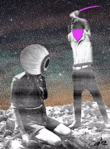 Heads Will Roll — 1/1 digital artwork by Coldie (2019)