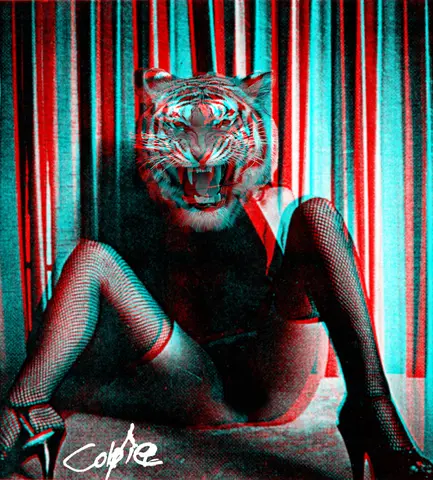 Tiger Trap - Human Nature Series — 1/1 digital artwork by Coldie (2019), Human Nature series