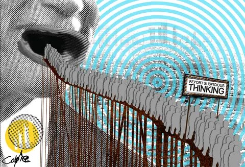 Report Suspicious Thinking — 1/1 digital artwork by Coldie (2019)