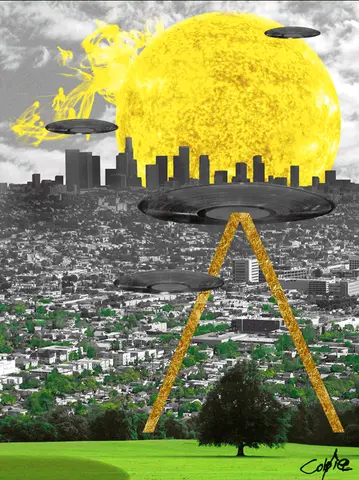 Yellow Haze of the Sun — 1/1 digital artwork by Coldie (2019)