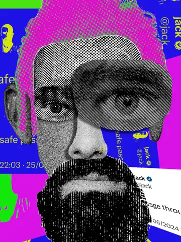 Jack Dorsey - Decentral Eyes - Safe Passage Variant — 1/1 digital artwork by Coldie (2024), Decentral Eyes series