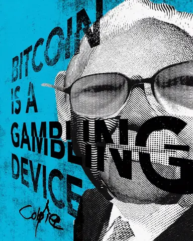Warren Buffet - Decentral Eyes - Variant 02 — 1/1 digital artwork by Coldie (2020), Decentral Eyes series