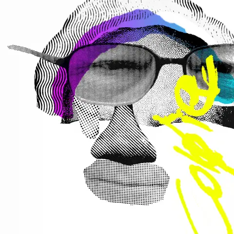 Warren Buffett - Decentral Eyes - Variant 08 — 1/1 digital artwork by Coldie (2021), Decentral Eyes series