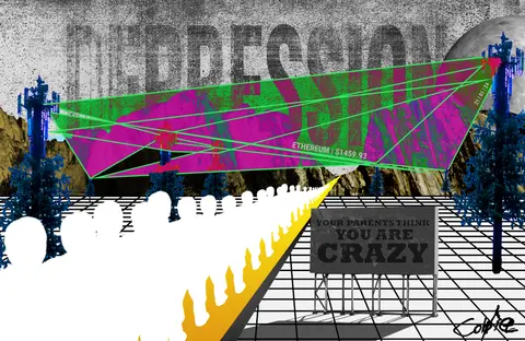 ATH Depression - Choose Your Own Adventure - 2/4 — 1/1 digital artwork by Coldie (2021), Choose Your Own Adventure series