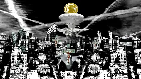 Crucify Fiat — 1/1 digital artwork by Coldie (2021)
