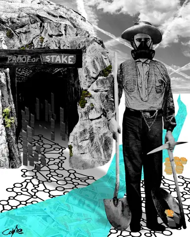 Proof of Stake - Genesis — 1/1 digital artwork by Coldie (2022), Proof of Work series