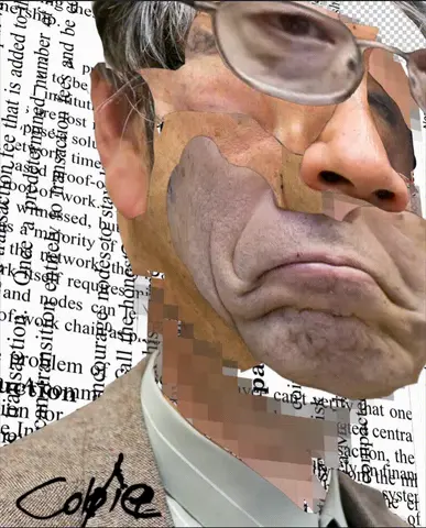Satoshi Nakamoto - Decentral Eyes - Variant 03 — 1/1 digital artwork by Coldie (2019), Decentral Eyes series