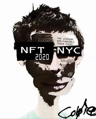 Vitalik Tonkenin - NFT NYC 2020 — 1/1 digital artwork by Coldie (2020), NFT NYC 2020 series
