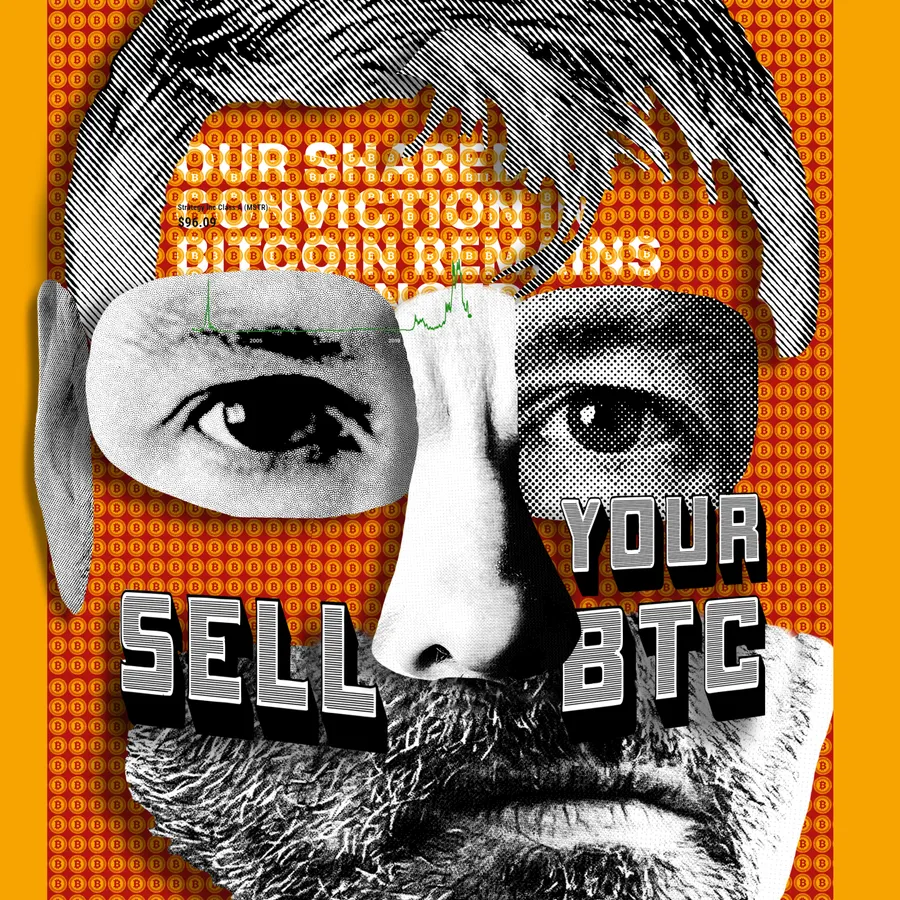 Michael Saylor — Decentral Eyes · Not One Satoshi, digital work by Coldie