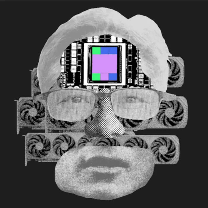 Jensen Huang — kinetic 3D portrait by Coldie